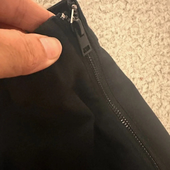 EVERLANE The Side-Zip Stretch Cotton Pants size 2 Black Trousers Comfort Quality - Picture 8 of 16